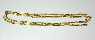 Antique 9ct Gold Necklace / Chain.  Barrel Clasp.