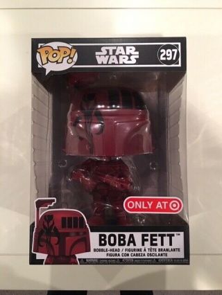 Funko Pop Star Wars - Red 10 Inch Target Exclusive - Boba Fett 297
