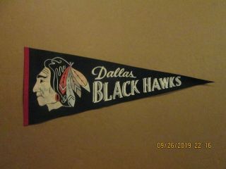 Chl Dallas Black Hawks Vintage Defunct Circa 1970 