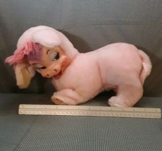 Vintage Rushton Pink Cow Daisy Belle Rubber Face And Utters Plush