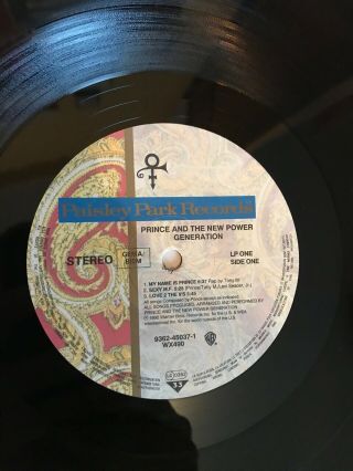 Prince And The Power Generation,  Love Symbol NM,  ' 92,  Paisley Park,  Import 3