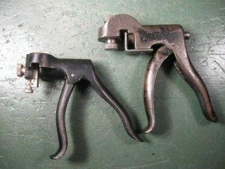 Old Vintage Woodworking Tools Hand Saws Sawsets Pair
