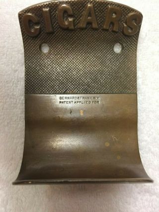 Antique Cigar Holder - Brass From Ab Old Schl House In Stl Mo