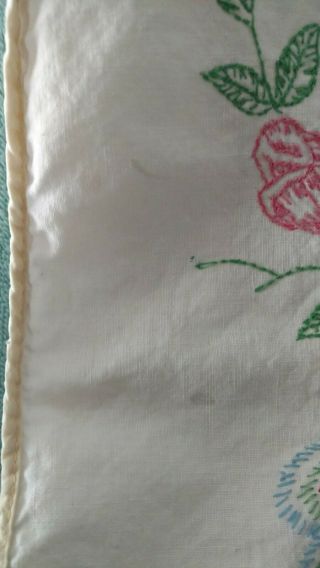 Vtg Embroidered Peacock & Roses Mixer Cover Kitchen Appliance 3