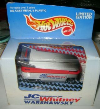 Hot Wheels Jc Whitney Volkswagen Vw Drag Bus Warshawsky Limited Edition 10,  000