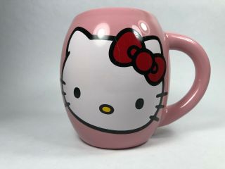 Pink Hello Kitty Extra Large Sanrio Collectible Ceramic Coffee Tea Mug Oversized 2