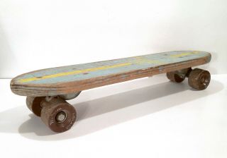 Vintage 1960’s Roller Derby Mustang Skateboard Old School Wood Board