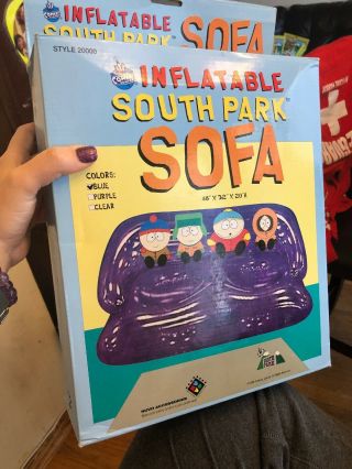 Inflatable South Park Sofa,  Chef Chair,  Kenny,  Chef Ottoman,  Cartman Pillows