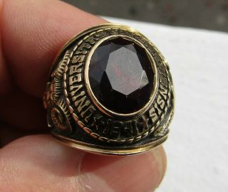 Fordham University 10k Gold 1973 Class Ring,  Ram 