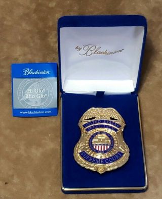 Rare 2009 U.  S.  Supreme Court Police Badge Inauguration Badge President Obama