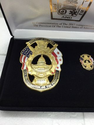 DCFD (DCFEMS) 2017 Presidential Inauguration OFFICIAL Commemorative Badge,  Pin 2