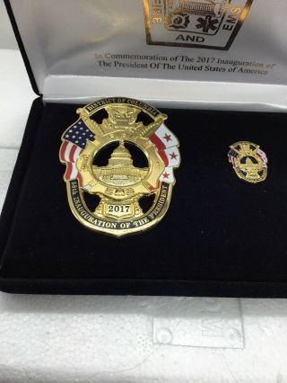 DCFD (DCFEMS) 2017 Presidential Inauguration OFFICIAL Commemorative Badge,  Pin 3