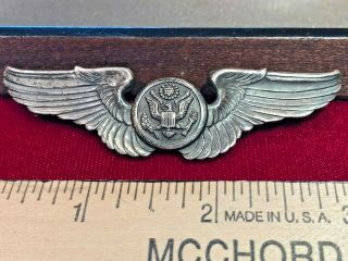 Wwii Us Eagle Sterling Pilot Wings Big Enlisted Air Crew Army Air Force Flyer 42