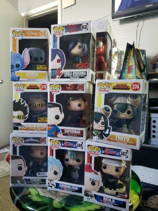 Funko Mystery Box.  Includes 18 Total Pops.  Some Common Some Exclusive.  Various