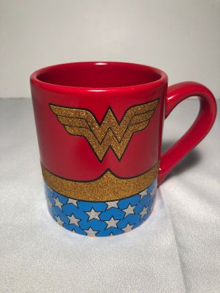 Dc Comics Wonder Woman Red And Blue Coffee Mug Cup Hero Collectible