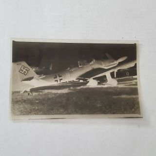 Orig 1944 WW2 photo negative German Luftwaffe Junkers Ju 87D Stuka W.  Nr.  41211 2