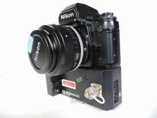 Rare Nasa Nikon F3 Small Camera W/ Matching 35mm Lens,  Battery,  Data Back