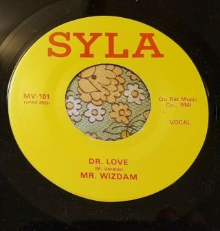 Unknown Modern Soul Boogie Private 45 Mr.  Wizdam Dr.  Love Syla Nm Hear