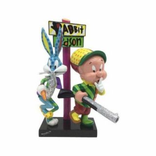 Looney Tunes By Britto Bugs Bunny And Elmer Fudd Statue Last One