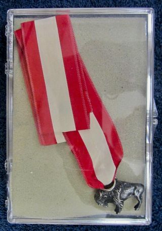Vintage Boy Scouts Of America Silver Buffalo Award Medal Neck Ribbon Bsa