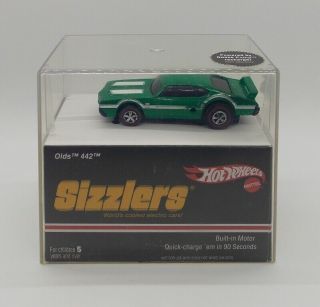 Hot Wheels Redline Sizzler Olds 442 In Green,  The Car Does Run.