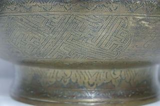 VERY OLD CHINESE TIBETAN BRONZE OR BRASS BOWL WITH INTERESTING DESIGNS CENSER 2
