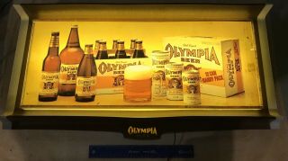Vintage Olympia Beer Lighted Sign,  Brewing Co.