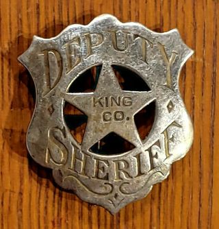 Old King County Texas Deputy Sheriff Badge Guranteed Authentic