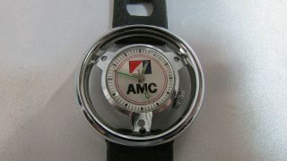 Vintage Amc American Motors Corporation Steering Wheel Design Watch As - Is