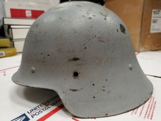 Ww2 Spanish Civil War Helmet Broken Liner Gray