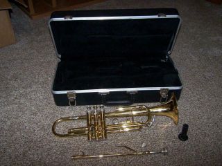 Vintage Holton Trumpet Mother Of Pearl Buttons T602 With Case Parts