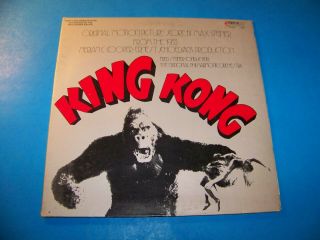 King Kong Motion Picture Soundtrack Record Lp Vintage 1976