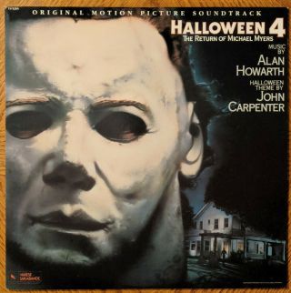 Halloween 4 Orig Soundtrack Nm Vinyl John Carpenter Varese Sarabande Horror Lp