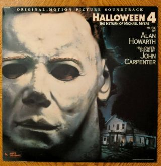 HALLOWEEN 4 Orig Soundtrack NM Vinyl John Carpenter VARESE SARABANDE Horror LP 2