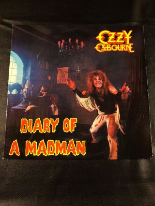1981 Ozzy Osbourne Diary Of A Madman Jet Records Vinyl Lp