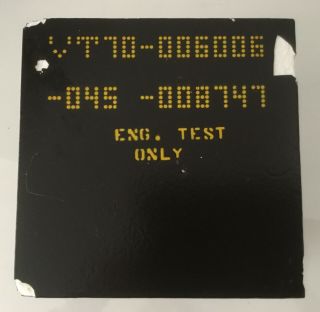 Vintage NASA SPACE SHUTTLE Heat Shield Test TILE VT70 - 006006 - 045 - 008747 2