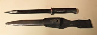 German K98 Elite - Diamant Bayonet 6131 Scabbard 1936 Brownish Bakelite Type Grip