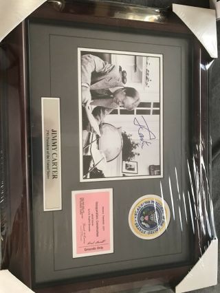 President Jimmy Carter Signed And Framed 8x10 Photo Auto Autograph Beckett