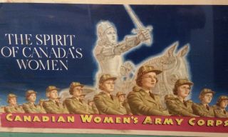 WW2 CWAC - Canadian Women ' s Army Corps Recruiting Poster 2