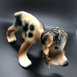 Vintage 1950s Ceramic Hound Dog Figurine - Bloodhound Basset