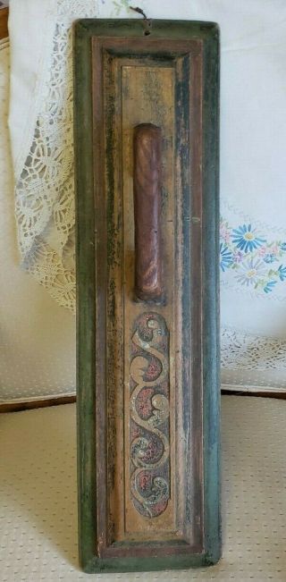 Antique Wood Mangle Board Swedish Circa 1700 