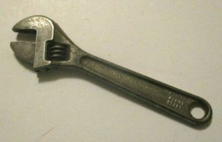 Vintage Small 4 " Proto Los Angeles Usa 704 - S Adjustable Wrench - Antique