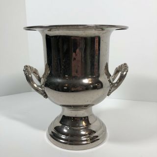 Silver Plated Champagne Ice Bucket Trophy 10 " Tall 3 Lbs,  Wine Bucket Cooler