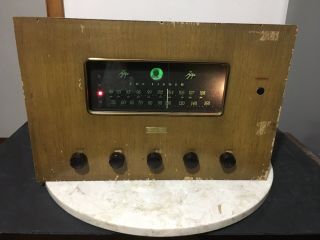 Vintage The Fisher 60r Vacuum Tube Am - Fm Tuner / Preamp From Consoile