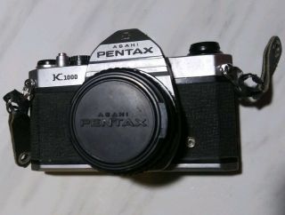 Pentax K1000 Se 35mm Slr Film Camera With 50 Mm Lens Vintage