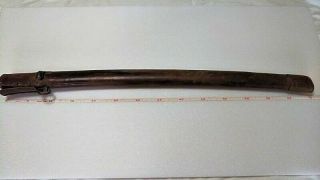 Rare Ww2 Japanese Military Sword Scabbard Gunto Katana Saya Length: 70 Cm 1