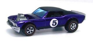 1971 Hot Wheels Redline Boss Hoss Spectraflame Purple W/ Black Roof Champ Int