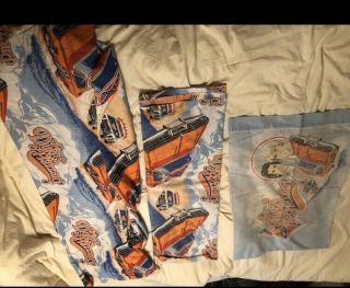 Vintage 1982 Dukes Of Hazzard Twin Fitted And Flat Sheet And Pillowcase