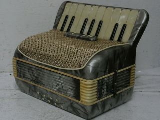 Very Rare Novelty Musical Cigarette Holder In The Form Of A Piano Accordian
