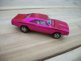 Hotwheels Redline Hot Pink Custom Charger White Interior Over Chrome Read All